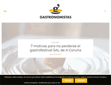 Tablet Screenshot of gastronomistas.com